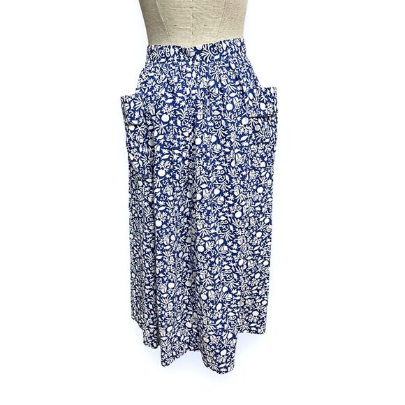 True VTG 50s Bell Sportswear Nautical Print Full Midi Skirt - Made in California - Picture 6 of 16